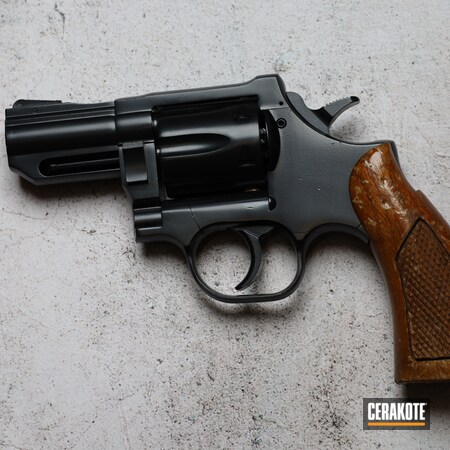 Powder Coating: BLACKOUT E-100,S.H.O.T,Dan Wesson,Refinished,Revolver,Refinish,38 Special,Handgun,.38