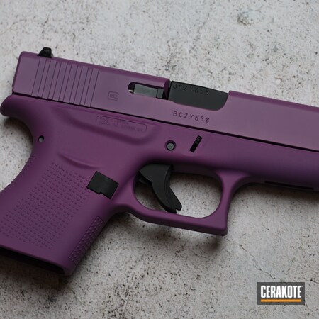 Powder Coating: Glock 43,9mm,Graphite Black H-146,Glock,Wild Purple H-197,S.H.O.T,Pistol,Handgun