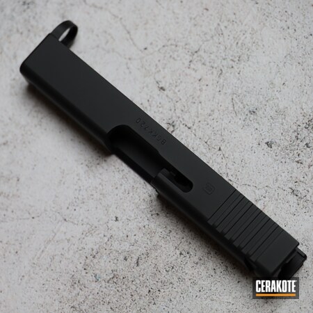 Powder Coating: Glock 43,Slide,9mm,Graphite Black H-146,Glock,S.H.O.T,Pistol,Handgun,Pistol Slide