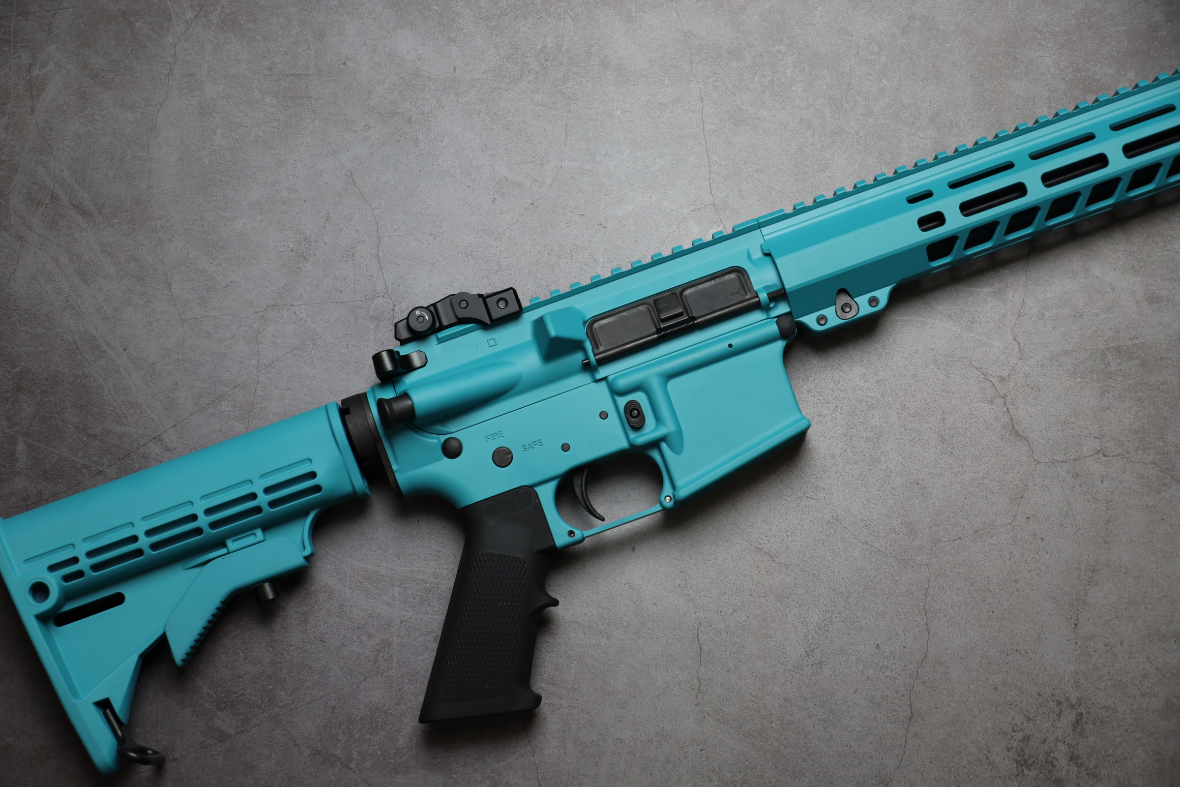 AR Build Cerakoted using Aztec Teal | Cerakote
