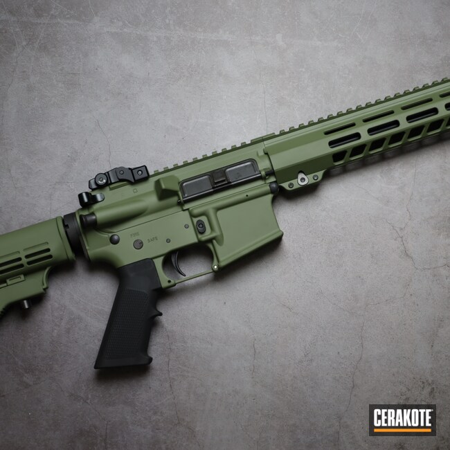 AR Cerakoted using Multicam® Dark Green | Cerakote