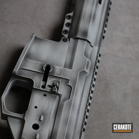 Powder Coating: Graphite Black H-146,5.56,AR,AR Rifle,S.H.O.T,BATTLESHIP GREY H-213,Tacticool,AR-15,AR Build,Rifle
