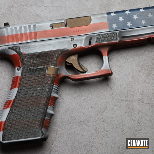 Cerakoted American Flag Themed Glock 22
