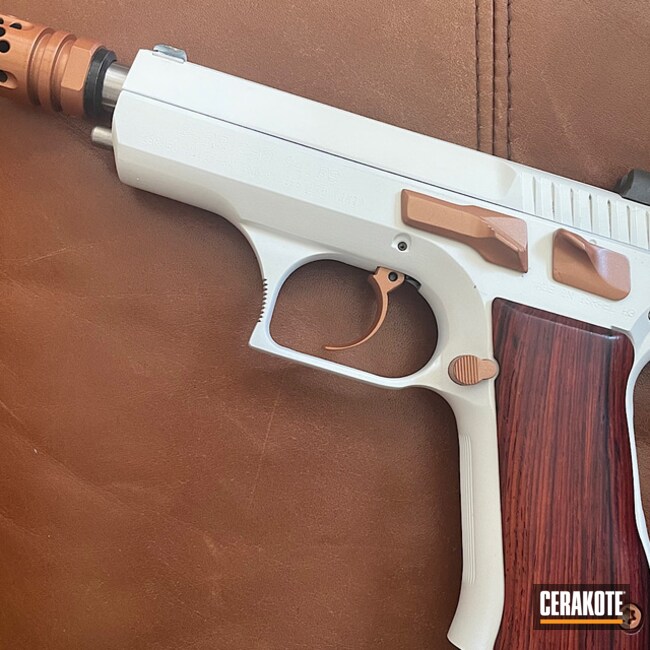 Jericho 941fs Cerakoted Using Stormtrooper White And Copper