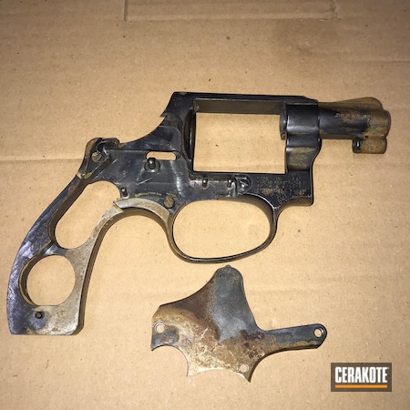 Powder Coating: Smith & Wesson,S.H.O.T,Armor Black H-190,Revolver,38 Special,Restoration