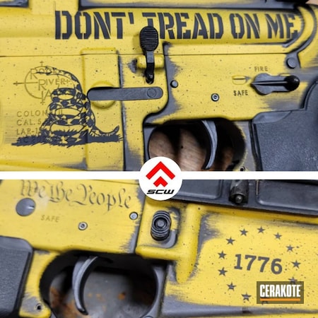 Powder Coating: AR Rifle,S.H.O.T,SUNFLOWER H-317,We the people,.223,Rock River Arms,Dont Tread On Me,Graphite Black H-146,Distressed,1776,Battleworn,Gadsden Flag,Liberty or Death