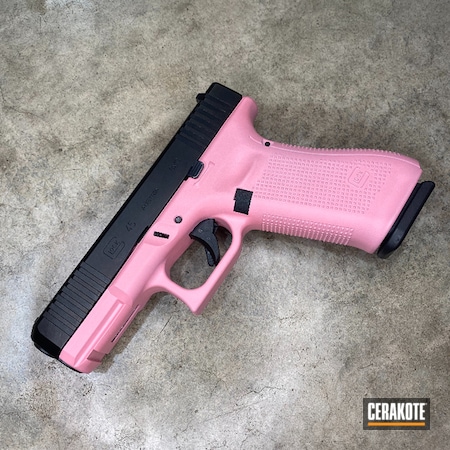 Powder Coating: Glock,Bazooka Pink H-244,S.H.O.T,Pistol,Pistol Frame,Firearms,Glock 45