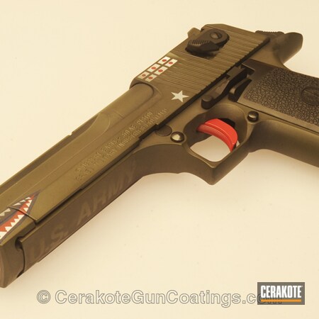 Powder Coating: Handguns,Aircraft,Fan,.50 cal,Sniper Green H-229,FIREHOUSE RED H-216,Wanted