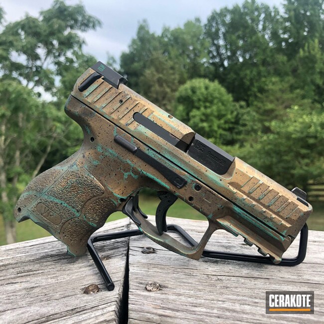 H&k Cerakoted Using Mojito, Armor Black And Aztec Teal