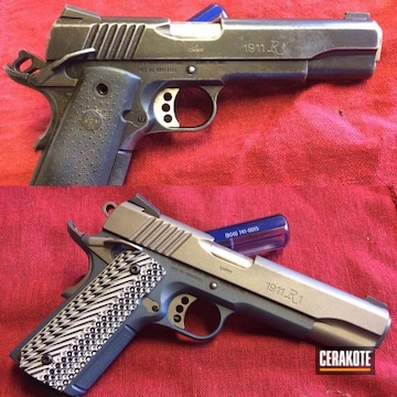 Cerakoted Pistol In H-152 And H-185