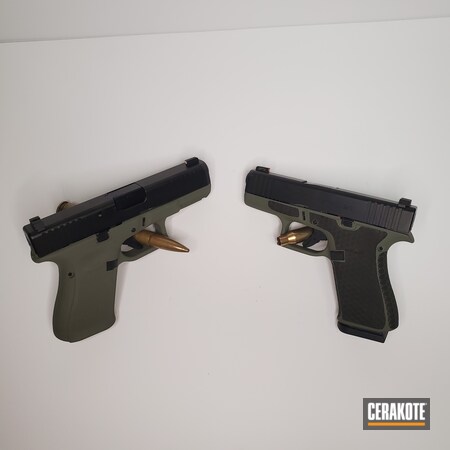 Powder Coating: 9mm,Forest Green H-248,Glock 19,Glock 43X,Custom Glock