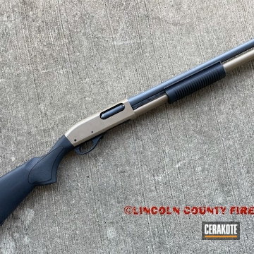 Remington 870 Shotgun Cerakoted Using Concrete And 20150