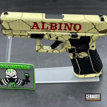 Custom Design Glock 19 Cerakoted Using Desert Sand