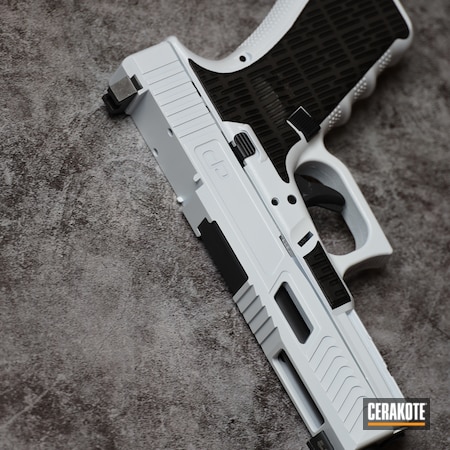 Powder Coating: 9mm,Graphite Black H-146,Glock,.40 S&W,S.H.O.T,Pistol,Stormtrooper White H-297,9mm Conversion,.40,Handgun,Custom Glock,G22