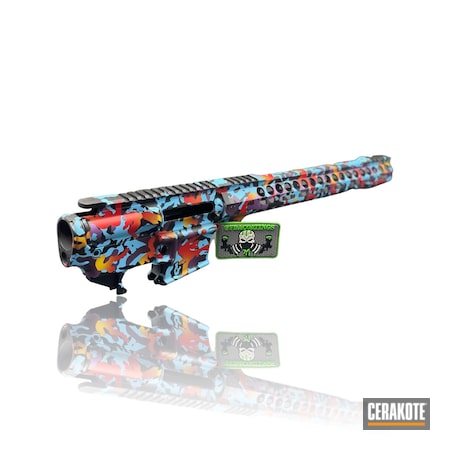 Powder Coating: Corvette Yellow H-144,S.H.O.T,Abstract Camo,Bright Purple H-217,Upper Receiver,Abstract,Anderson,BLUE RASPBERRY H-329,AR SET,Receiver Set,Wild,Lower Receiver,USMC Red H-167,Camo,AR Build