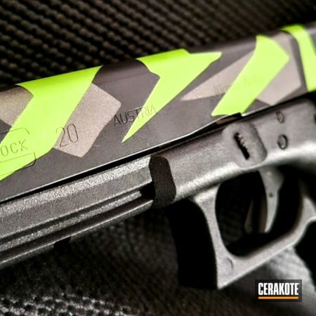 Powder Coating: Glock 20,Zombie Green H-168,S.H.O.T,10mm,Armor Black H-190,Tungsten H-237,Custom Glock