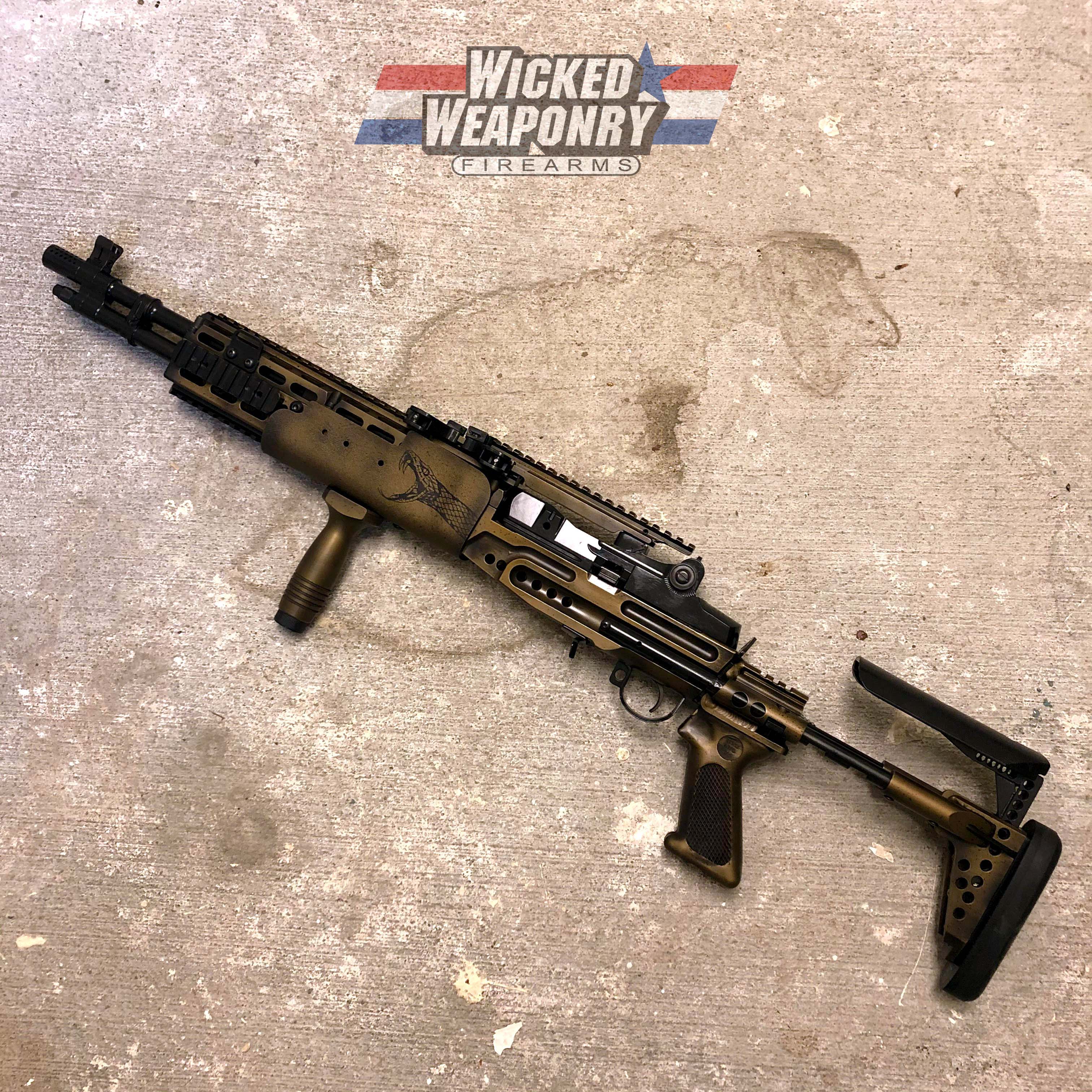 Worn Rifling Custom Battleworn Rifle Cerakoted using Barrett® Bronze and Blackout ...