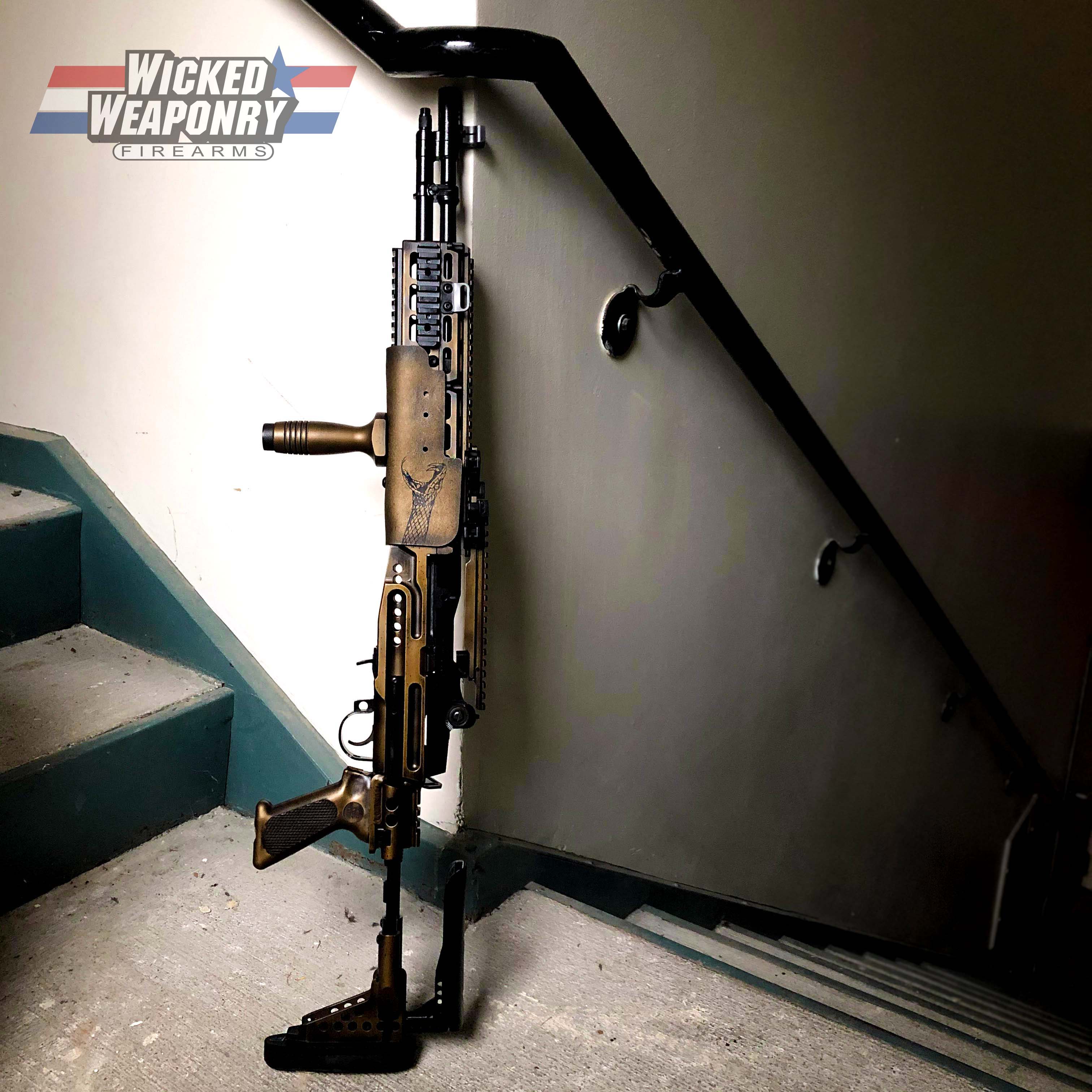Worn Rifling Custom Battleworn Rifle Cerakoted using Barrett® Bronze and Blackout ...