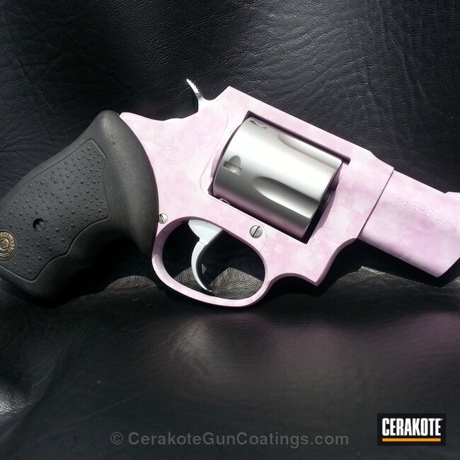 Cerakoted H-140 Bright White With H-217 Bright Purple And H-141 Prison Pink