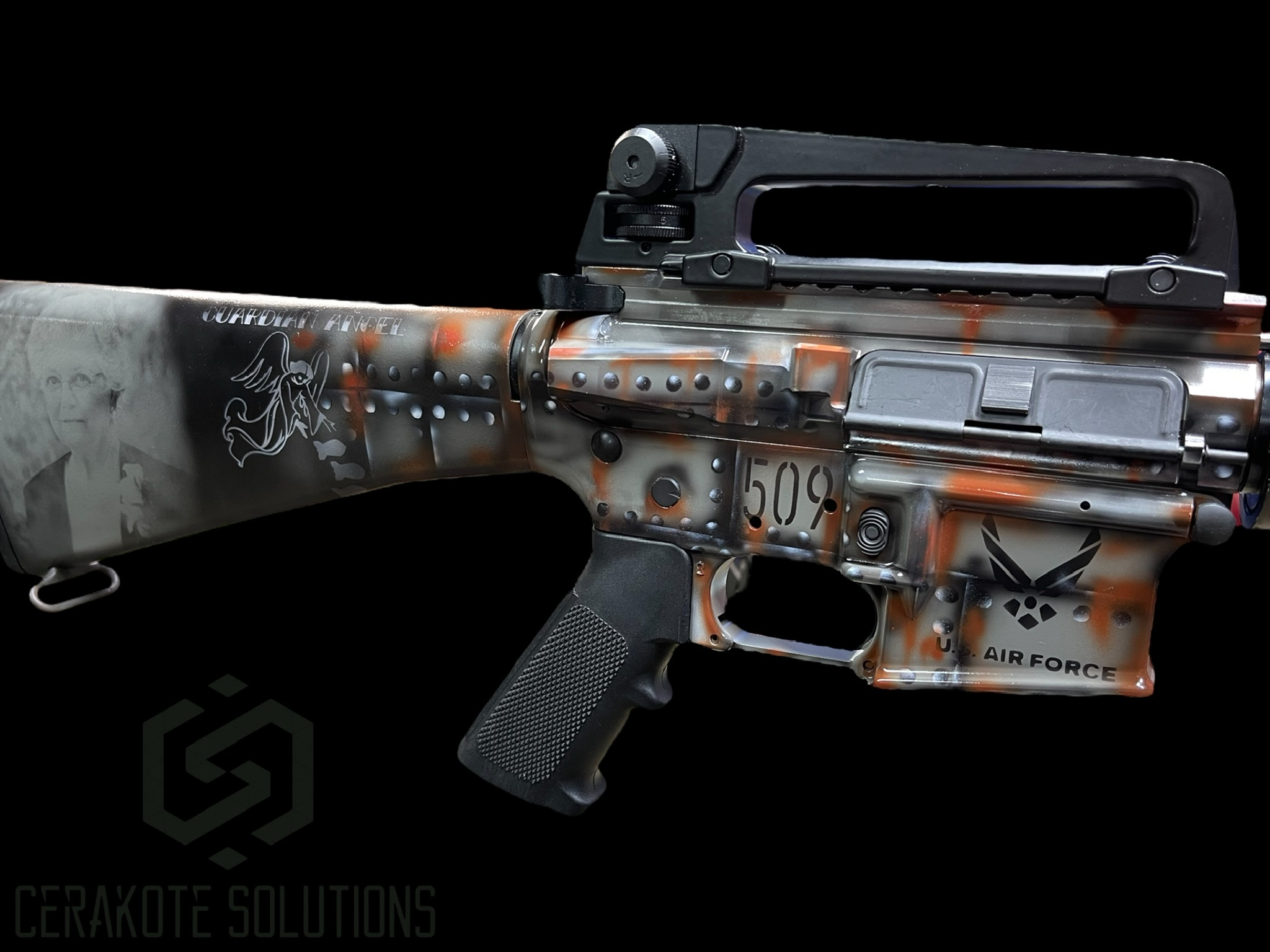 M16 Customized War Memorial Themed M16 done in H-144, H-146, H-297, H-221, H-214 and H ...