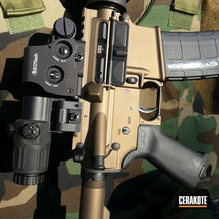 Powder Coating: Upper,Armor Black H-190,Adams Arms,Tactical Rifle,Custom Built,Burnt Bronze H-148,Custom built AR