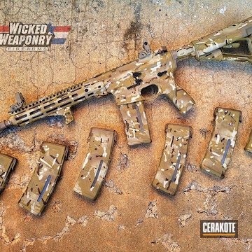 Cerakoted Camo Ar In H-142, H-235, H-342 And H-339