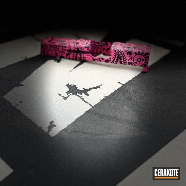 Cerakoted Graphite Black And Sig™ Pink Slide