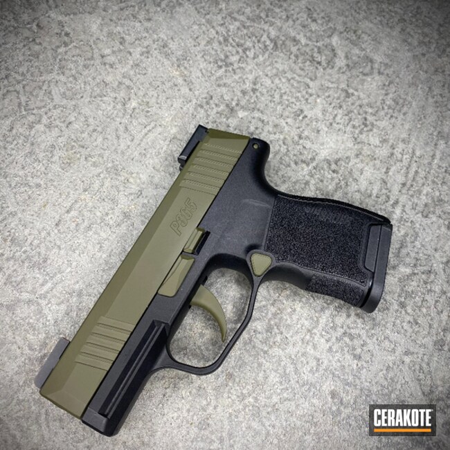 Cerakoted Sig P365 Slide And Accents In H-229
