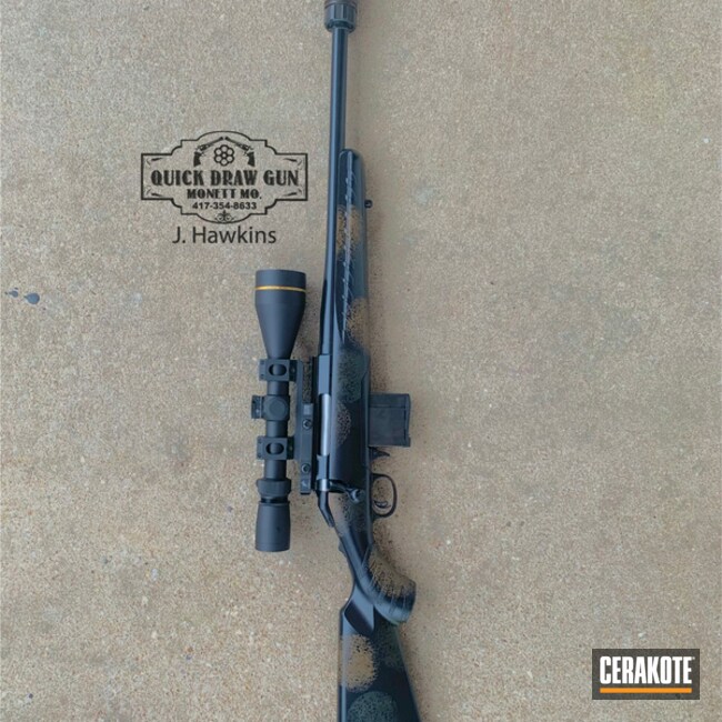 Cerakoted Springfield® Fde, Graphite Black And Mil Spec Green Bolt Action Rifle