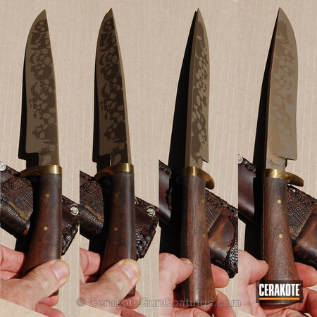 Powder Coating: Knives,Light,Centurion Steel,Angle,Pattern,Achieve,Project,Creating Tubular Cerakote Samples,Burnt Bronze H-148,MAGPUL® FLAT DARK EARTH H-267,Wanted