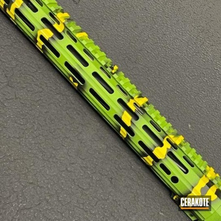 Powder Coating: Zombie Green H-168,S.H.O.T,Riptile Camo,Upper,Armor Black H-190,Electric Yellow H-166,AR Upper
