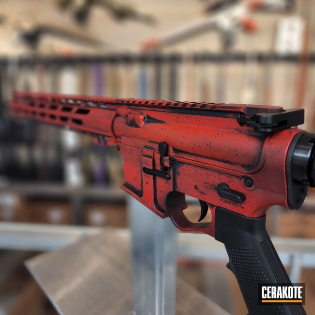 AR-15 Lower Parts Kit w/ Cerakote RED