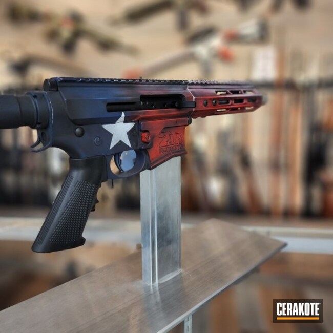 Cerakoted Lone Star Ar Pistol In H-167, H-146, H-297 And H-127