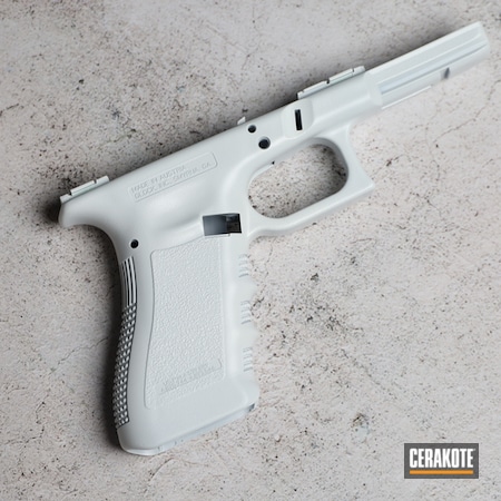 Powder Coating: 9mm,Glock,Frame,S.H.O.T,Custom Pistol,Pistol,Stormtrooper White H-297,G17,Handgun,Glock 17