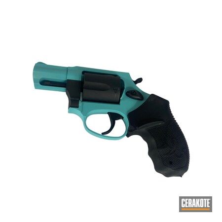 Powder Coating: S.H.O.T,Revolver,Ultralite,Robin's Egg Blue H-175,Taurus Revolver,AZTEC TEAL H-349