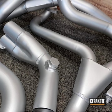 Cerakoted Exhaust Manifold And Pipes In C-7700