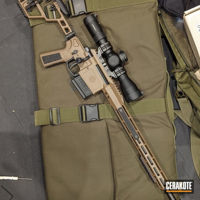 Sig Sauer Cross Bolt Action Rifle Cerakoted Using Glock® Fde And Graphite Black