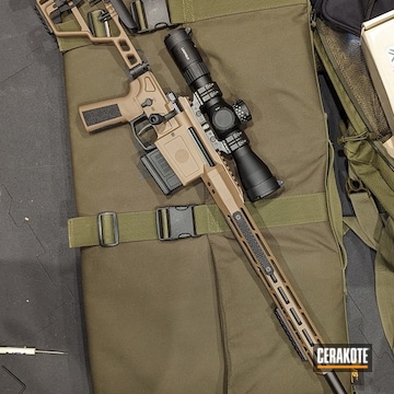 Sig Sauer Cross Bolt Action Rifle Cerakoted Using Glock® Fde And Graphite Black
