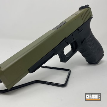 Glock 40 Cerakoted Using Noveske Bazooka Green