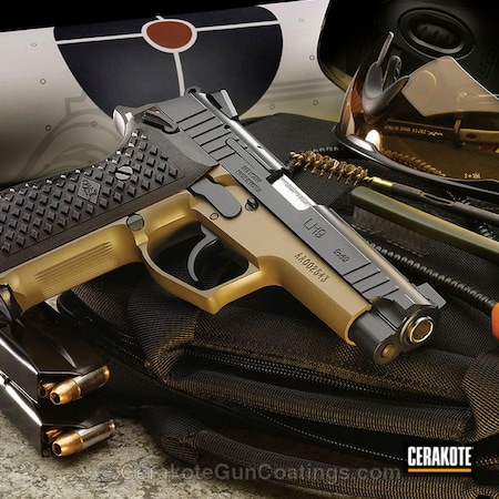 Powder Coating: Graphite Black H-146,Handguns,Lionheart Industries,Patriot Brown H-226
