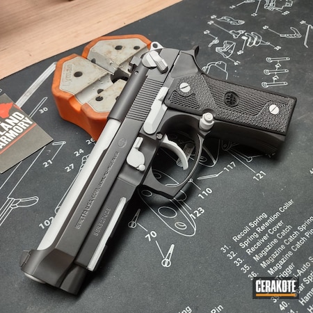 Powder Coating: 9mm,Graphite Black H-146,1911,S.H.O.T,Crushed Silver H-255,Beretta