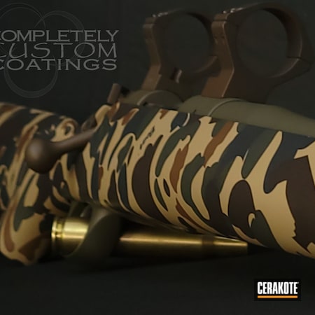 Powder Coating: Kimber,COBALT KINETICS™ GREEN H-296,Chocolate Brown H-258,Hunter,S.H.O.T,84M,MATTE CERAMIC CLEAR MC-161,Bolt Action Rifle