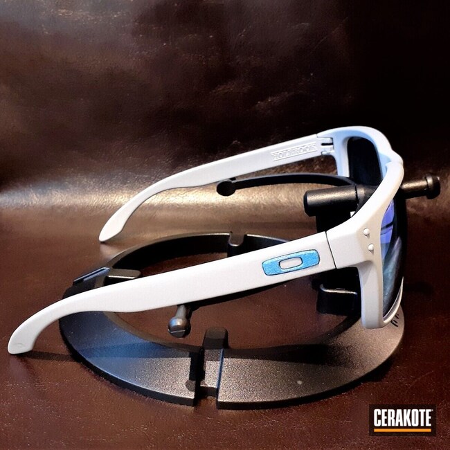 Oakley Holbrook Sunglasses Cerakoted using Crushed Silver | Cerakote