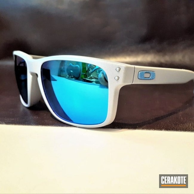 Oakley Holbrook Sunglasses Cerakoted Using Crushed Silver