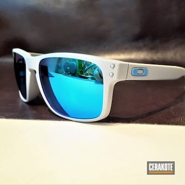 Oakley Holbrook Sunglasses Cerakoted Using Crushed Silver