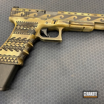 Glock 24 Cerakoted Using Benelli® Sand, Glock® Fde And Coyote Tan