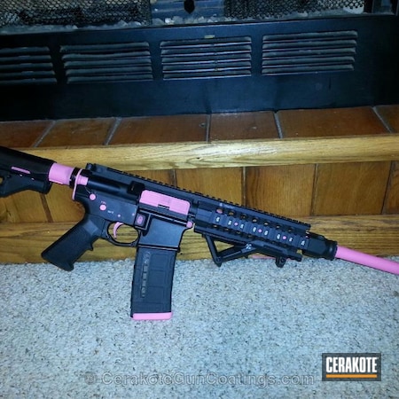 Powder Coating: Graphite Black H-146,Smith & Wesson,Ladies,Tactical Rifle,Prison Pink H-141