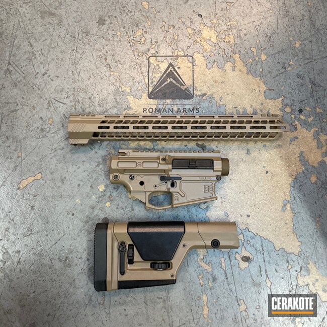 Ar Builders Set Cerakoted Using Blackout And Fde