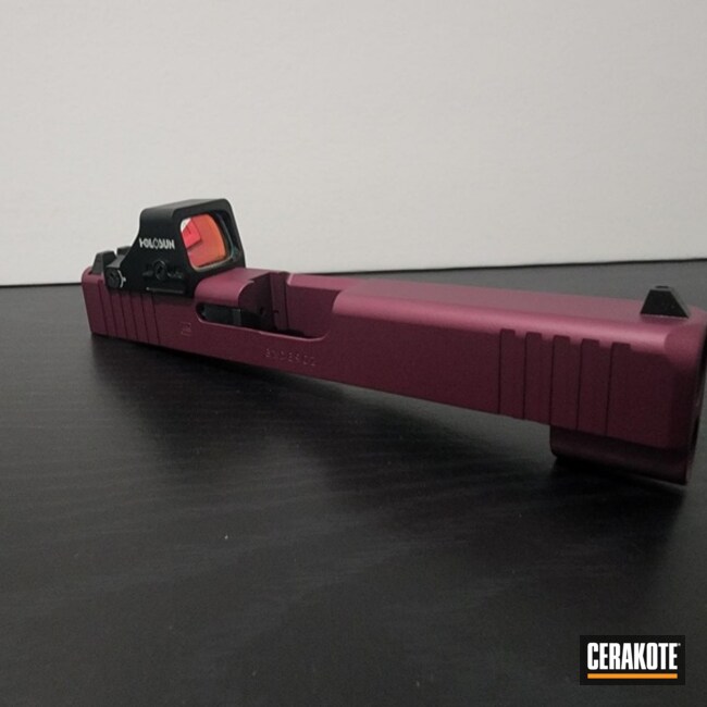Glock 48 Cerakoted Using Black Cherry