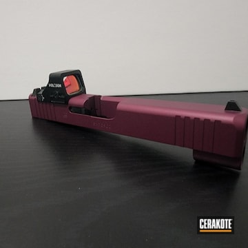 Glock 48 Cerakoted Using Black Cherry
